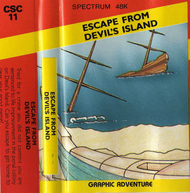 Escape from Devil's Island box art for ZX Spectrum